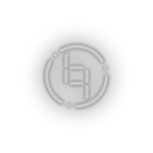 white 263_ybcoin_coin_crypto_crypto_currency led neon factory