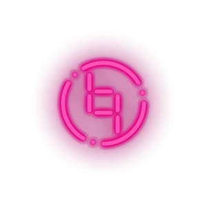 pink 263_ybcoin_coin_crypto_crypto_currency led neon factory