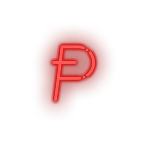 red 267_potcoin_coin_crypto_crypto_currency led neon factory