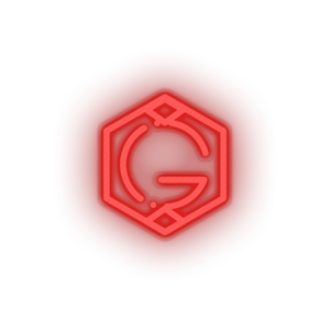 red 268_grid_coin_coin_crypto_crypto_currency led neon factory