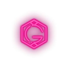 Load image into Gallery viewer, pink 268_grid_coin_coin_crypto_crypto_currency led neon factory