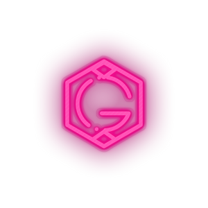 pink 268_grid_coin_coin_crypto_crypto_currency led neon factory