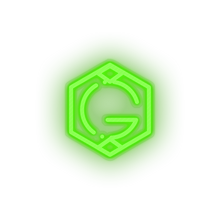 Load image into Gallery viewer, green 268_grid_coin_coin_crypto_crypto_currency led neon factory