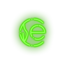 Load image into Gallery viewer, green 269_earth_coin_coin_crypto_crypto_currency led neon factory