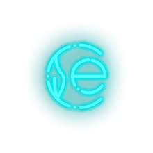 Load image into Gallery viewer, ice_blue 269_earth_coin_coin_crypto_crypto_currency led neon factory
