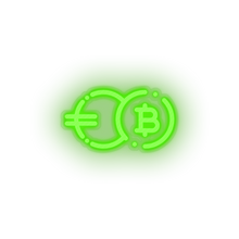 Load image into Gallery viewer, green 287_eb3_coin_coin_crypto_crypto_currency led neon factory