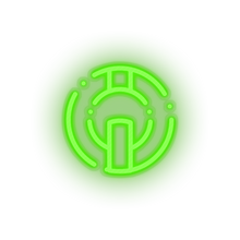Load image into Gallery viewer, green 294_io_coin_coin_crypto_crypto_currency led neon factory