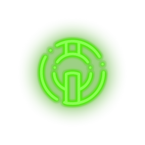 green 294_io_coin_coin_crypto_crypto_currency led neon factory