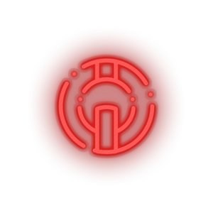 red 294_io_coin_coin_crypto_crypto_currency led neon factory