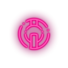 Load image into Gallery viewer, pink 294_io_coin_coin_crypto_crypto_currency led neon factory