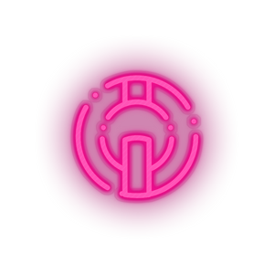 pink 294_io_coin_coin_crypto_crypto_currency led neon factory