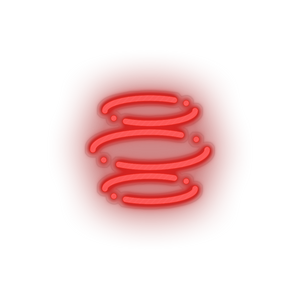 red 295_e_dinar_coin_crypto_crypto_currency led neon factory