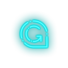 Load image into Gallery viewer, ice_blue 301_game_credits_coin_crypto_crypto_currency led neon factory