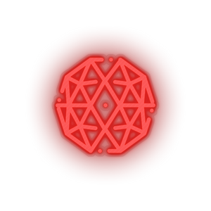 red 308_qtum_coin_crypto_crypto_currency led neon factory