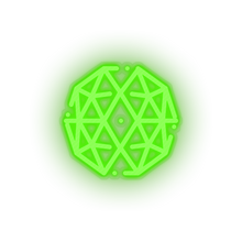 Load image into Gallery viewer, green 308_qtum_coin_crypto_crypto_currency led neon factory