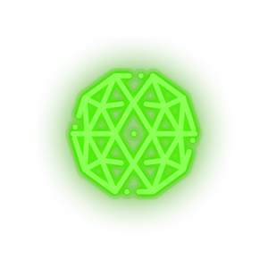green 308_qtum_coin_crypto_crypto_currency led neon factory