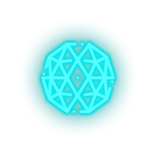 Load image into Gallery viewer, ice_blue 308_qtum_coin_crypto_crypto_currency led neon factory