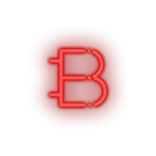 Load image into Gallery viewer, red 313_bytecoin_coin_crypto_cryptocurrency_currency led neon factory