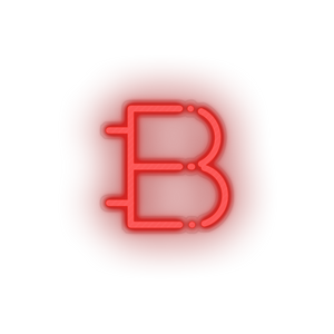 red 313_bytecoin_coin_crypto_cryptocurrency_currency led neon factory