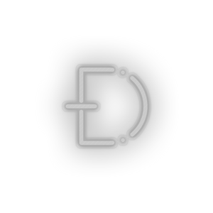 white 315_dogecoin_coin_crypto_cryptocurrency_currency led neon factory