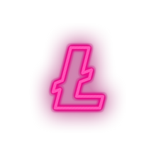 Load image into Gallery viewer, pink 319_coin_cryptocurrency_lite_coin_money led neon factory