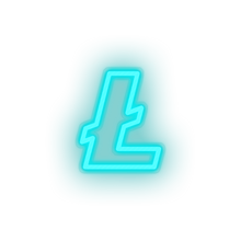 Load image into Gallery viewer, ice_blue 319_coin_cryptocurrency_lite_coin_money led neon factory