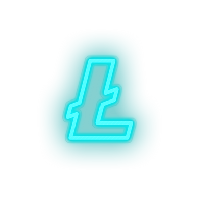 ice_blue 319_coin_cryptocurrency_lite_coin_money led neon factory