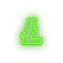 Load image into Gallery viewer, green 319_coin_cryptocurrency_lite_coin_money led neon factory