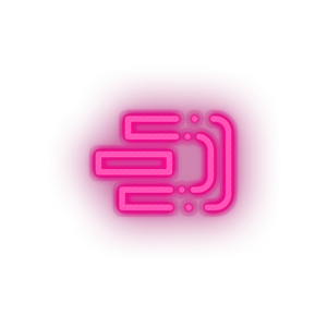 pink 321_dash_coin_crypto_crypto_currency led neon factory