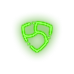 green 322_nem_coin_crypto_crypto_currency led neon factory