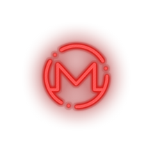 Load image into Gallery viewer, red 324_monero_coin_crypto_crypto_currency led neon factory
