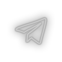 Load image into Gallery viewer, white 335_telegram_logo led neon factory