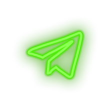 Load image into Gallery viewer, green 335_telegram_logo led neon factory