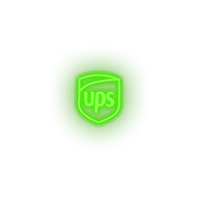 Load image into Gallery viewer, green 351_ups_logo led neon factory