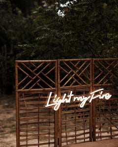 Light my fire neon sign factory