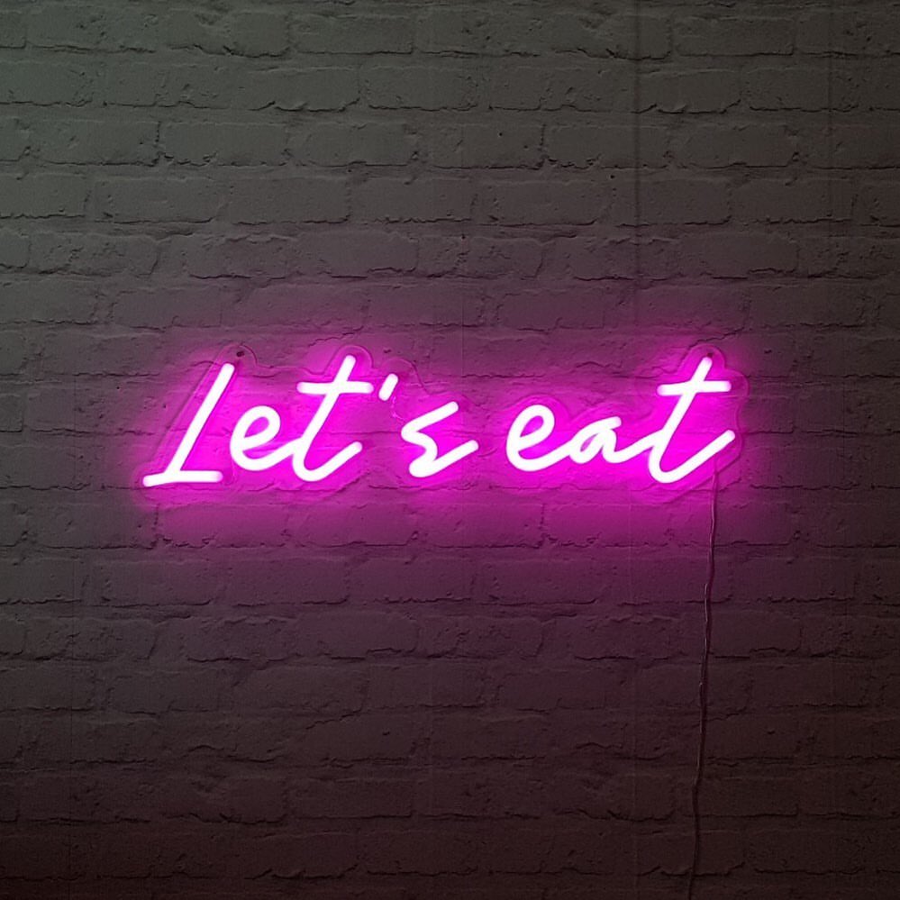 Let's eat neon sign for restaurant and bar neon sign factory