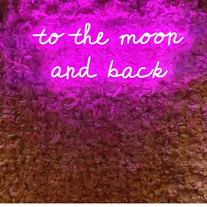 To the moon and back neon sign factory wholesale