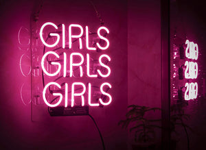 Girls Girls Girls led sign