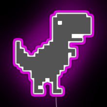 Load image into Gallery viewer, 8bit Dino RGB neon sign  pink