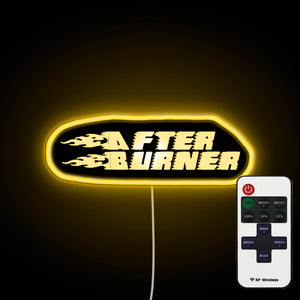 After Burner A neon sign