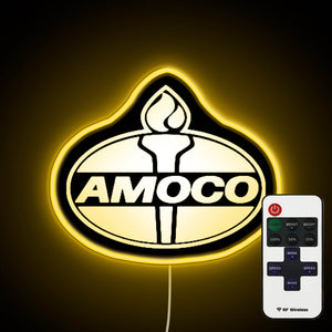 Amoco Logo neon sign