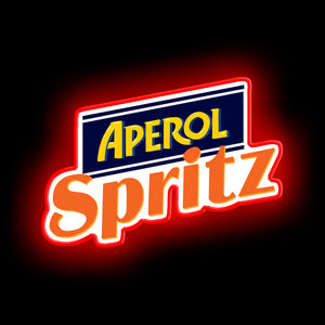 Red aperol spritz bar sign