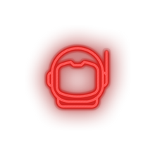 Load image into Gallery viewer, red astronaut led adventure astronaut astronomy cosmonaut helmet outer space space neon factory
