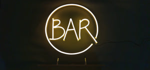 Custom bar neon signs that say BAR