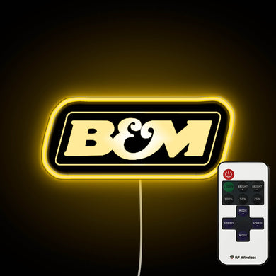 BM Logo neon sign