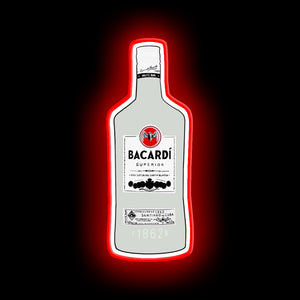 Bacardi bottle led sign