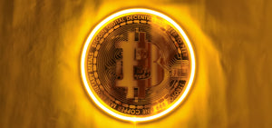 Bitcoin investor neon sign