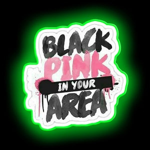 Black Pink neon light
