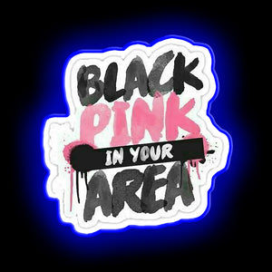 Black Pink led sign