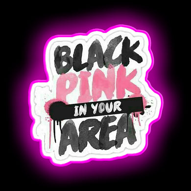 Black Pink led neon sign